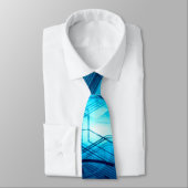 Blue Artificial Intelligence Abstract Stropdas (Gebonden)