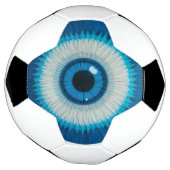 Blue Artistic Evil Eye Design Voetbal (Gedraaid)