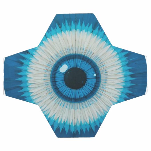 Blue Artistic Evil Eye Design Voetbal (Enkel)