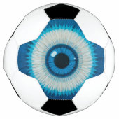 Blue Artistic Evil Eye Design Voetbal (Voorkant)