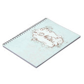 Blue Artsy Notitieboek (Linkerzijde)