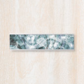 Blue asbtract glass texture deurbordje (Voorkant)