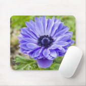 Blue Aster Flower Muismat (Met muis)