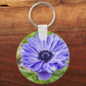Blue Aster Flower Sleutelhanger (Voorkant)