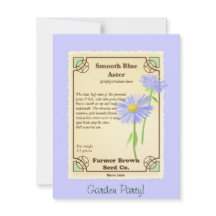 Blue Aster Seed Packet