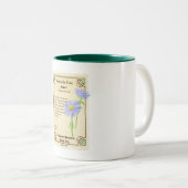 Blue Aster Seed Packet Tweekleurige Koffiemok (Voorkant rechts)