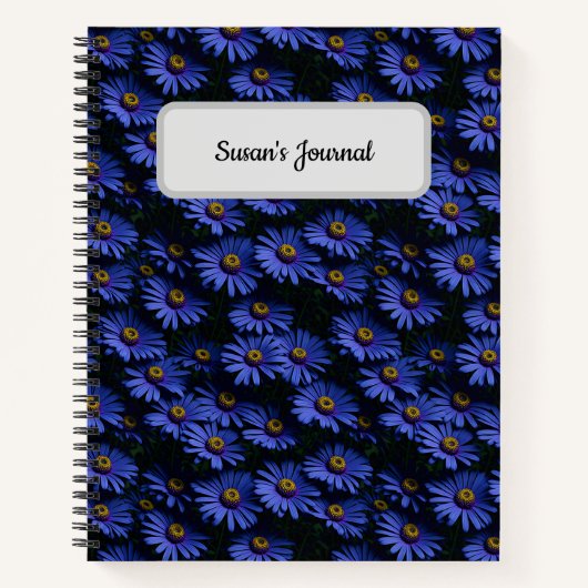 Blue Asters Fotografie Notitieboek (Voorkant)