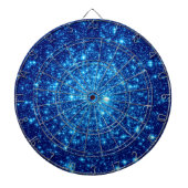 Blue Astral Glitter Dartbord (Voorkant)