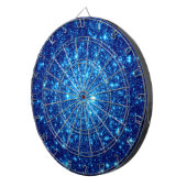 Blue Astral Glitter Dartbord (Voorkant Rechts)