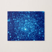 Blue Astral Glitter Legpuzzel (Horizontaal)