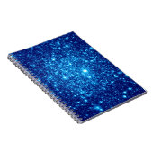 Blue Astral Glitter Notitieboek (Rechterzijde)