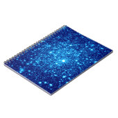 Blue Astral Glitter Notitieboek (Linkerzijde)