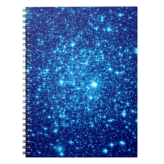 Blue Astral Glitter Notitieboek (Voorkant)