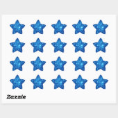 Blue Astral Glitter Ster Sticker (Vel)