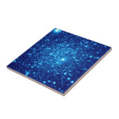 Blue Astral Glitter Tegeltje (Zijkant)