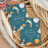 Blue Astronaut Balloon Planets 1st Trip Around Kaart