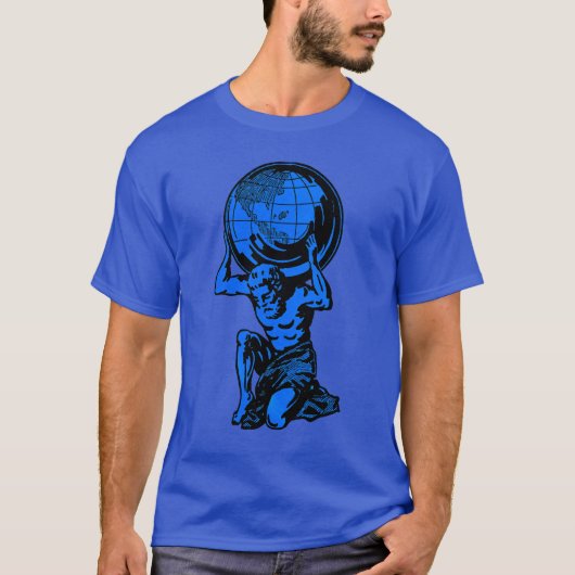 Blue Atlas Mythology Weightlift T-Shirt (Voorkant)