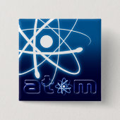 Blue Atom - Button (Voorkant)