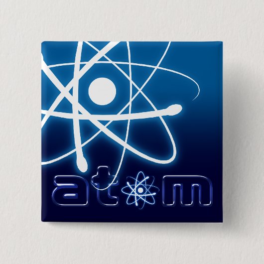 Blue Atom - Button (Voorkant)