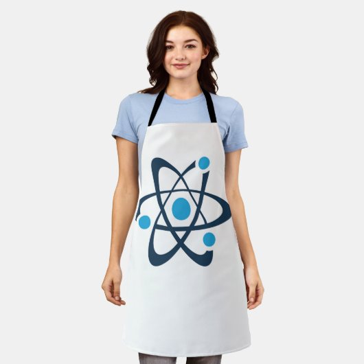 Blue Atom Science Design Schort (Gedragen)