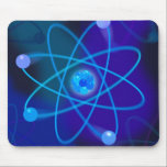 Blue Atomic Structure Science Muismat<br><div class="desc">WETENSCHAP MUISMAT. Kool,  trendy science geïnspireerd muispad ontworpen als cadeau voor alle wetenschappers,  wetenschapsdocenten,  wetenschapsstudenten,  kortom elke wetenschapsgeek in je leven (en dat geldt ook voor jou)! Ontworpen door: Science Geekness© op http://www.zazzle.com/sciencegeekness*</div>