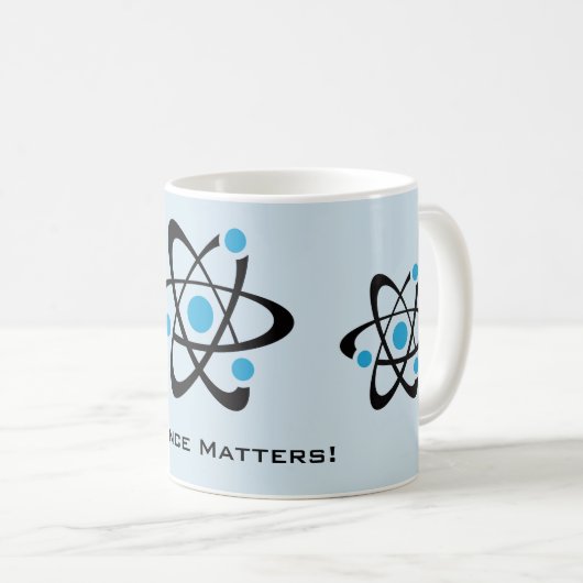 Blue atoms Science Design Mok (Voorkant rechts)