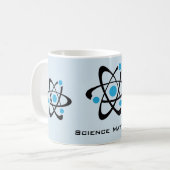 Blue atoms Science Design Mok (Voorkant links)