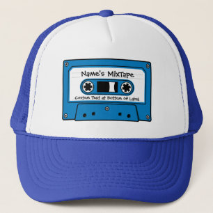 Blue Audio Cassette Tape Trucker Pet
