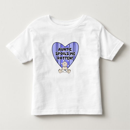 Blue Auntie Spoils me Kinder Shirts (Voorkant)