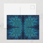 Blue Aura Butterfly Briefkaart (Voorkant / Achterkant)