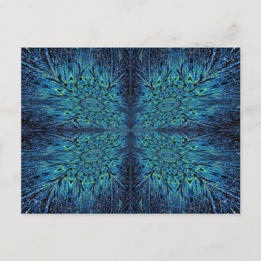 Blue Aura Butterfly Briefkaart (Voorkant)