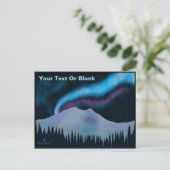 Blue Aurora Briefkaart (Staand voorkant)