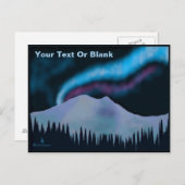 Blue Aurora Briefkaart (Voorkant / Achterkant)