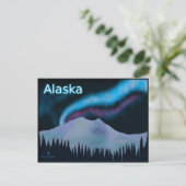 Blue Aurora Briefkaart (Staand voorkant)