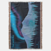 Blue Aurora Deken (Voorkant Verticaal)