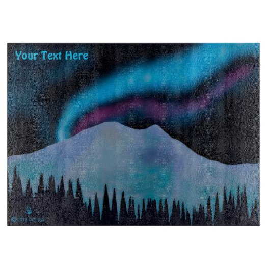 Blue Aurora Snijplank (Voorkant)