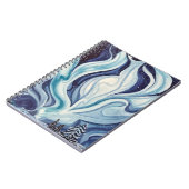 "Blue Aurora" Spiraalschrift Notitieboek (Linkerzijde)