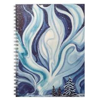 "Blue Aurora" Spiraalschrift Notitieboek