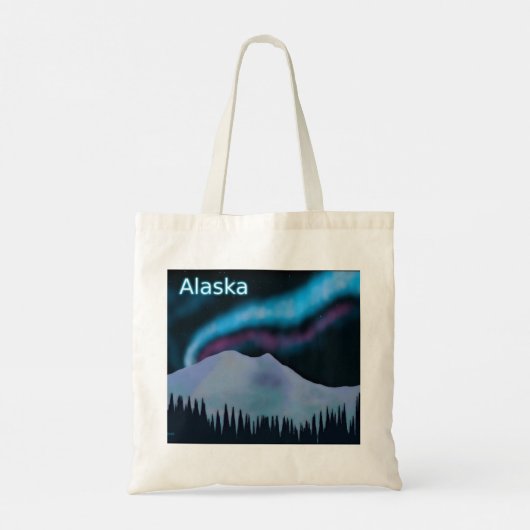 Blue Aurora Tote Bag (Achterkant)