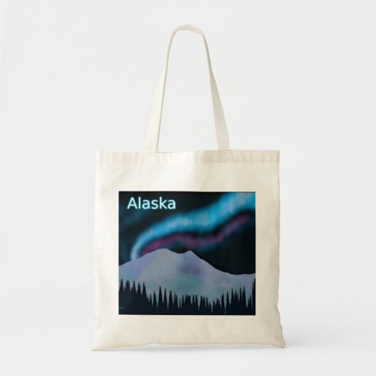 Blue Aurora Tote Bag (Voorkant)