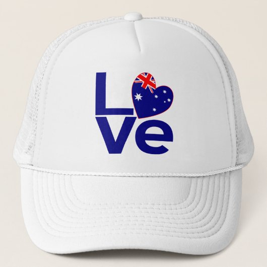 Blue Aussie LOVE Trucker Pet (Voorkant)