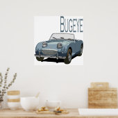Blue Austin Healey Sprite Poster (Keuken)