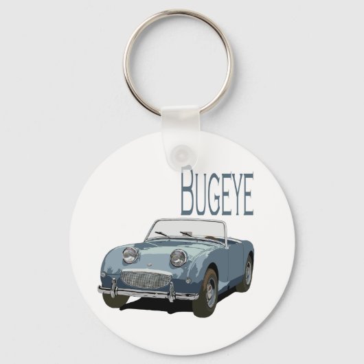 Blue Austin Healey Sprite Sleutelhanger (Voorkant)