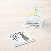 Blue Australian Cattledog Heller Hond Huwelijk Kartonnen Onderzetters (Insitu)