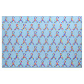 Blue Autism Awareness Ribbon Stof (Fat Quarter)