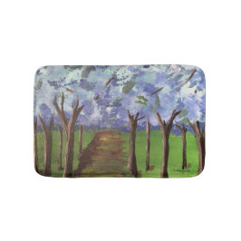 Blue Autumn Bossen Badmat