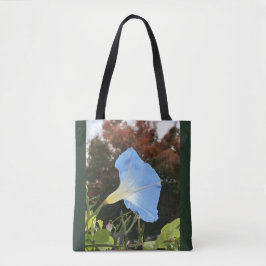 Blue Autumn Morning Glory  Tote Bag