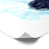 Blue Ava Swirls Poster (Hoek)