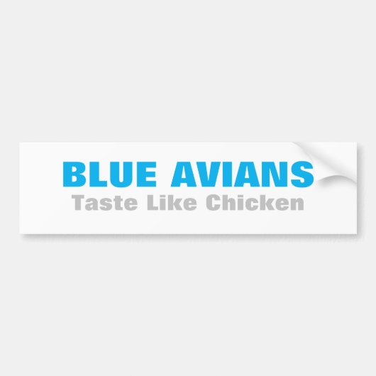 Blue Avian ascentie buitenaardse vibratie spiritue Bumpersticker (Voorkant)