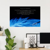 Blue Avian Poster (Thuiskantoor)